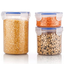 Leakproof & Airtight: 3 Pc Round Food Storage Set (500ml - 1500ml) - Justgrabit Inc.