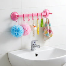 Multipurpose Wall - Mounted Plastic Hanging Rack (6 Hook, 1 Pc) - justgrabit.in | Just Grab It