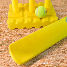 Cricket Kit with Bat, Rubber Ball, Bails, 3 Stumps & Stand Base - justgrabit.in | Just Grab It
