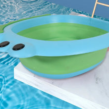 Frog Shape Foldable Baby Wash Basin, Space - Saving Lightweight Face Washing Tub (33×31cm / 1 Pc) - Justgrabit Inc.