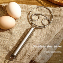 Dough Whisk, Premium Stainless Steel Dutch Whisk, Dough Hand Mixer Artisan Blender For Egg, Bread, Cake, Pastry, Pizza Dough - Perfect Baking Tools, Whisking, Tirring Kitchen Tools (1 Pc) - Justgrabit Inc.