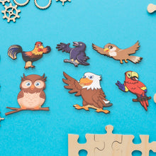 Wooden Bird Puzzle Learning Educational Board (1 Set / 28×20 Cm) - justgrabit.in | Just Grab It