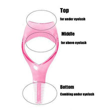 3 - in - 1 Plastic Eyelash Tool: Mascara Guide, Brush & Curler (1 Pc) - justgrabit.in | Just Grab It