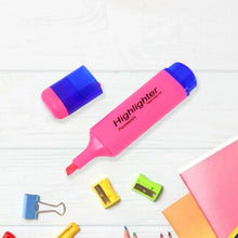 Highlighter Pen, Assorted Colours Water Based Broad Tip Writing Marker (3 Pcs Set) - Justgrabit Inc.