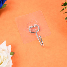 Transparent Large Stainless Steel Self Adhesive Wall Hooks (1 Pc) - justgrabit.in | Just Grab It