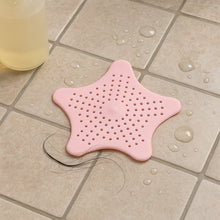 Baby Pink Silicone Star Shaped Sink Filter Bathroom Hair Catcher Drain Strainers - justgrabit.in | Just Grab It