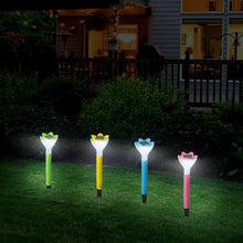 Street Light Solar Flowers Lights Road Light Flower Landscape Light Decorative Yard Lights Solar Lights Garden Stake Flower Lights Solar Landscape Light in Outdoor Spotlight (2 Pc ) - Justgrabit Inc.