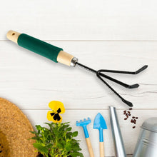 Gardening Tools Hand Cultivator Trowel Heavy Duty Wooden Handle 3 Pc - justgrabit.in | Just Grab It