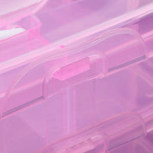 Versatile 18 - Grid 3 - Layer Transparent Plastic Organizer Box with Adjustable Dividers for Jewelry & Fishing Hooks - justgrabit.in | Just Grab It