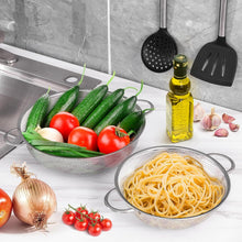 Stainless Steel Rice Vegetables Washing Bowl Strainer Collapsible Strainer. - justgrabit.in | Just Grab It
