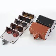 5 Slots Sunglasses Organizer Box, Glass Holder Box, spectacle case of sunglasses, Specs case, Foldable Travel Glasses Case Storage (1 Pc) - Justgrabit Inc.