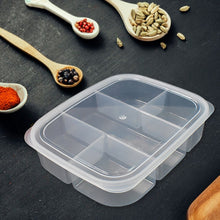 Plastic 5 - Compartment Excellent container Reusable Lunch Box (1 Pc) - justgrabit.in | Just Grab It
