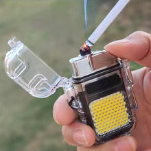 USB Rechargeable Electric Lighter & 3 Modes COB Flashlight (1 Pc) - justgrabit.in | Just Grab It