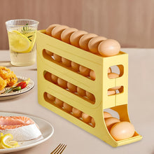 3 - Layer Rolling Egg Storage Rack Dispenser (1 Pc) - justgrabit.in | Just Grab It