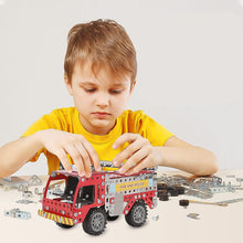 Metal DIY Fire Truck Building Blocks Kids (Fire Truck / 292pcs of truck tool / 1 Set) - justgrabit.in | Just Grab It