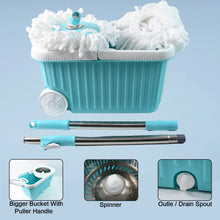 Apex Magic 360° Spin Mop Cleaning System with Stainless Steel Spinner - Justgrabit Inc.