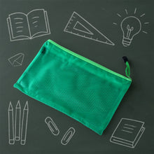 Zipper Mesh Pouch Multipurpose Travel Bag for Cosmetics Makeup Offices Supplies (25 x 16 cm) - Justgrabit Inc.