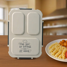3 - Compartment Stainless Steel Lunch Box (1 Pc) - Justgrabit Inc.