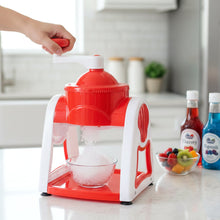 Manual Ice Snow Maker Machine (1 Set Red Color) - justgrabit.in | Just Grab It