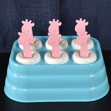 6 Cavity sicle Molds Plastic Giraffe shape Ice Moulds (1 Pc) - justgrabit.in | Just Grab It