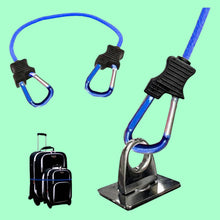 Carabiner Bungee Cord with Hook for Luggage & Bags (1 Pc / Mix Color) - justgrabit.in | Just Grab It
