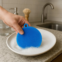 Silicone Dish Scrubber Sponge Mildew Free, Non Stick, Heat Resistant - Justgrabit Inc.