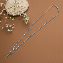 Silver Chain With Gada Pendant / Locket (1 Pc) - justgrabit.in | Just Grab It