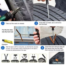 Tyre Puncture Repair Kit with 3 Seal Strips (5 Pcs Set) - justgrabit.in | Just Grab It