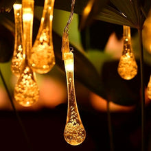 Decorative LED Lighting Chain with Crystal Water Drop Bulbs Approx 3 Mtr (1 Pc) - justgrabit.in | Just Grab It