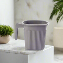 Plastic Square Bath Water Mug (4 Pc / 1000 ML / Mix Color) - justgrabit.in | Just Grab It