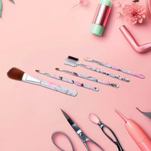 Floral Makeup Brush Set for Eyes, Lips, and Face (5 Pc) - justgrabit.in | Just Grab It