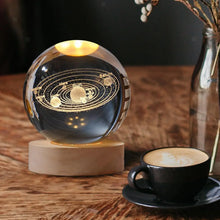 3D Astronomy Night Lamp Crystal Ball lamps With Base (1 Pc) - justgrabit.in | Just Grab It