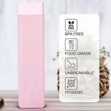 Square Plastic Water Bottle - 1000ml Leakproof BPA - Free Container for Office, Gym & Home (1 pc) - Justgrabit Inc.
