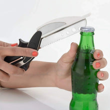 Stainless Steel 4 in 1 Clever Cutter, Black - justgrabit.in | Just Grab It