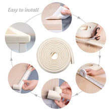 Corner Edge Protector – Soft Rubber Safety Bumper Guard for Baby Proofing Furniture, Table, & Bed (2 Mtr) - Justgrabit Inc.