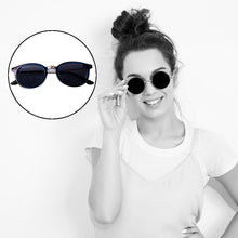 Blue UV Protected Round Sunglasses, classic Sunglasses for Men & Women, Lightweight - justgrabit.in | Just Grab It