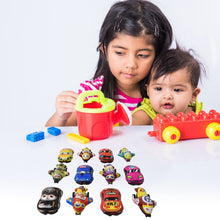 Mini Pull Back Car & Aeroplane PVC Plastic Pull Back Car Cartoon Toys (12 Pcs Set) - justgrabit.in | Just Grab It