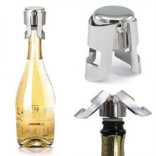 Stainless Steel Sealed Sparkling Champagne Bottle Stopper Big size - justgrabit.in | Just Grab It