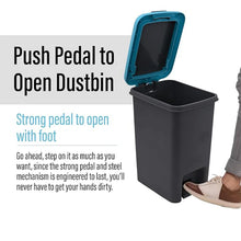 Apex Plastic Push N Pedal Dust Bin | Hands - Free Operation, Compact Design 6.5 Liters (1 Pc / Mix Color) - Justgrabit Inc.