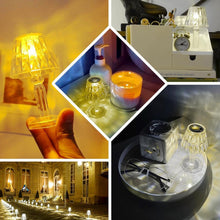 Mini Acrylic LED Desk Lamps Table Lamp Portable Crystal, Diwali (1 Pc / Small) - justgrabit.in | Just Grab It