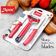 Apex 3 - Piece Stainless Steel Kitchen Knife and Peeler Set - Justgrabit Inc.