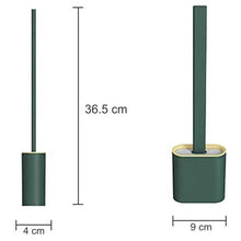 Silicone Toilet Brush with Holder Stand for Bathroom Cleaning - Justgrabit Inc.