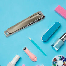 Stainless Steel Folding Portable Large Nail Clippers with Nail File (1 Pc) - justgrabit.in | Just Grab It