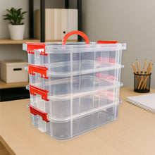4 - Layer Transparent Multipurpose Plastic Storage Box - Justgrabit Inc.