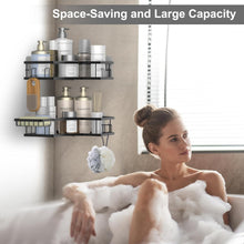 Iron Coating Self - Adhesive Corner Shelf Organizer (2 Pc) - justgrabit.in | Just Grab It