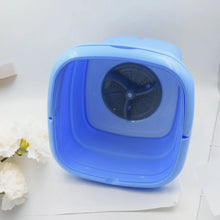 Mini Washing Machine Foldable Mini Washer with Drain Basket Portable Washing Machine Foldable for Laundry Travel Camping RV Baby Clothes - justgrabit.in | Just Grab It
