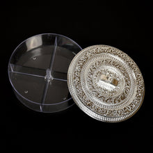Round Smiley Multi Purpose 4 Compartment Box For Home & Kitchen Use - justgrabit.in | Just Grab It
