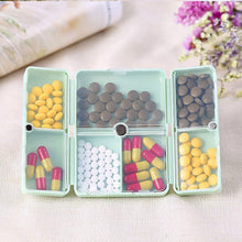 Magnetic Pill Organizer, 7 Compartments Portable Pill Case (1 Pc) - justgrabit.in | Just Grab It