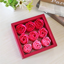 9 Pc Rose Flower Bath Soap (9 Pcs Set) - Justgrabit Inc.