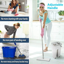 Scratch Cleaning MOP with 2 in 1 SELF Clean WASH Dry Hands Free Flat Mop - Justgrabit Inc.